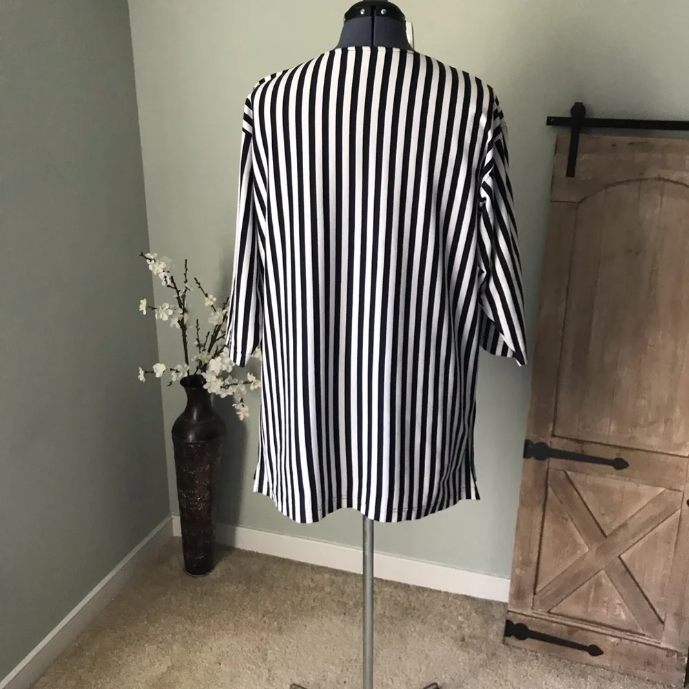 New York Style Stirpe Top Size S - Picture 2 of 6